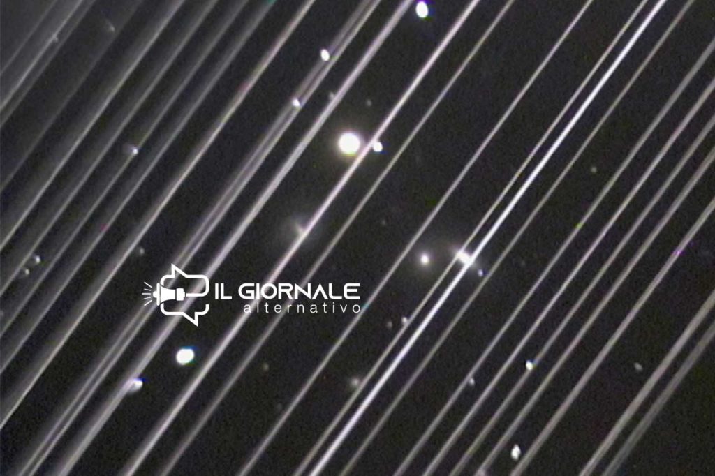 L'Inquinamento luminoso nello spazio prodotto dal progetto Starlink