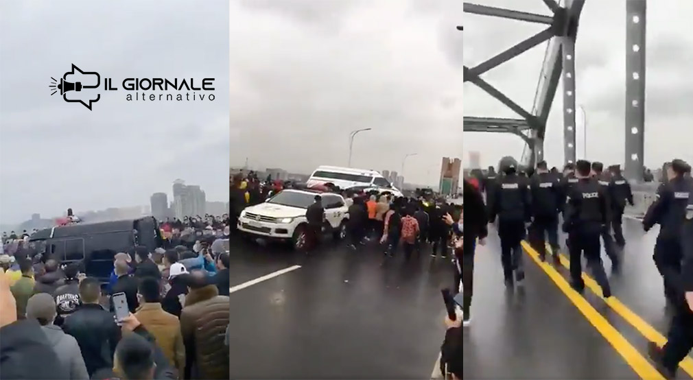 In Cina scoppiate proteste nel ponte di collegamento le province Hubei e Jiangxi 