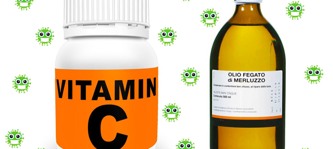 Contrastare il coronavirus la vitamina C e l'olio di fegato di merluzzo che contiene vitamina A e D